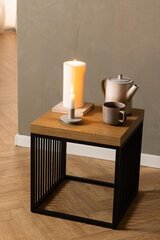 Kahvipöytä Actona Strington, 40x40x42 cm, ruskea/musta hinta ja tiedot | Sohvapöydät | hobbyhall.fi