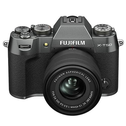 Fujifilm X-T50 + XC 15-45mm F3.5-5.6 OIS PZ Charcoal Silver hinta ja tiedot | Kamerat | hobbyhall.fi