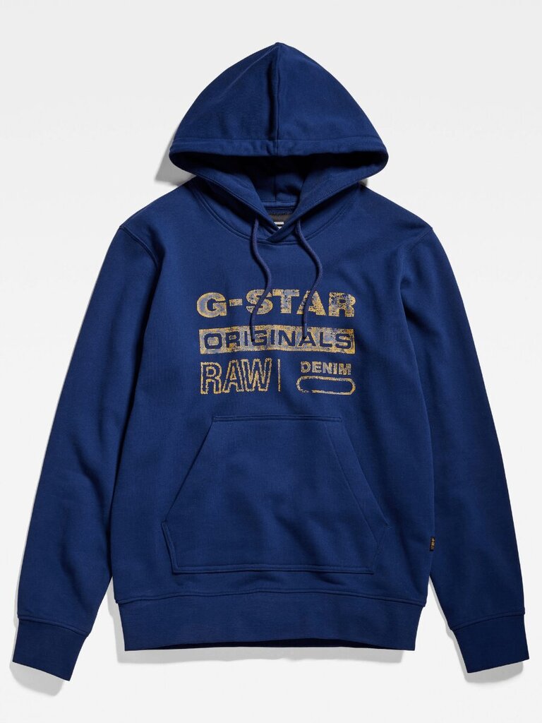 Huppari G-STAR Distressed Originals Hooded Blue D24414 D562 1305 560023366 hinta ja tiedot | Miesten neuleet ja villapaidat | hobbyhall.fi