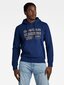 Huppari G-STAR Distressed Originals Hooded Blue D24414 D562 1305 560023366 hinta ja tiedot | Miesten neuleet ja villapaidat | hobbyhall.fi