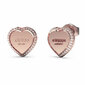 Guess Kimaltelevat sydänkorvakorut Fine Heart JUBE01427JWRGT/U sGU2482 hinta ja tiedot | Korvakorut | hobbyhall.fi