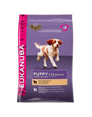 Eukanuba Dog Puppy & Junior Lmbrc 2,5 kg, kaikkien rotujen enintään 12 kk ikäisille pennuille, lammasta ja riisiä hinta ja tiedot | Koiran kuivaruoka | hobbyhall.fi