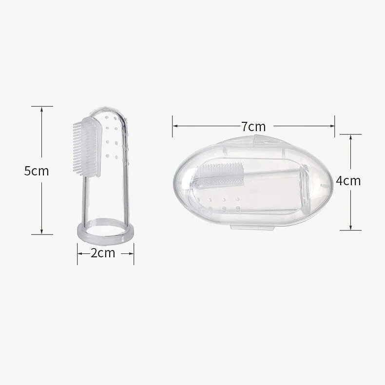 Vauvan sormihammasharja/ikenhierontalaite, 4-24kk, 2 kpl hinta ja tiedot | Suuhygienia | hobbyhall.fi