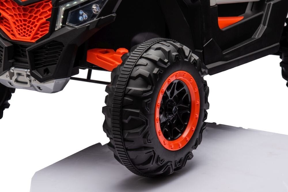 Sähkökäyttöinen yksittäinen buggy NEL-901 4x4 UTV, oranssi hinta ja tiedot | Lasten sähköautot | hobbyhall.fi