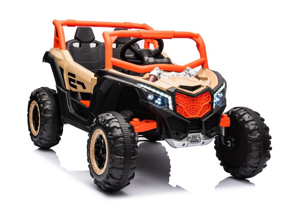 Yksittäinen sähköinen buggy NEL-901 UTV, ruskea hinta ja tiedot | Lasten sähköautot | hobbyhall.fi