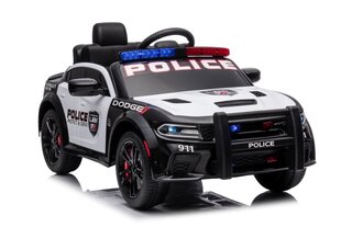 Dodge Charger yksipaikkainen poliisin sähköauto lapsille, valkoinen hinta ja tiedot | Lasten sähköautot | hobbyhall.fi