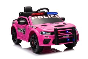 Dodge Charger yksipaikkainen poliisin sähköauto lapsille, vaaleanpunainen hinta ja tiedot | Lasten sähköautot | hobbyhall.fi