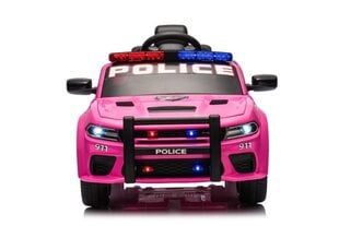 Dodge Charger yksipaikkainen poliisin sähköauto lapsille, vaaleanpunainen hinta ja tiedot | Lasten sähköautot | hobbyhall.fi