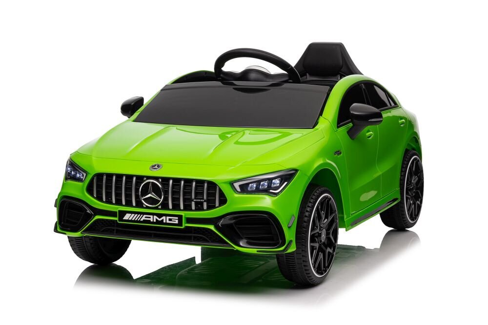 Mercedes CLA 45s AMG 4x4, yksipaikkainen sähköauto lapsille, vihreä hinta ja tiedot | Lasten sähköautot | hobbyhall.fi