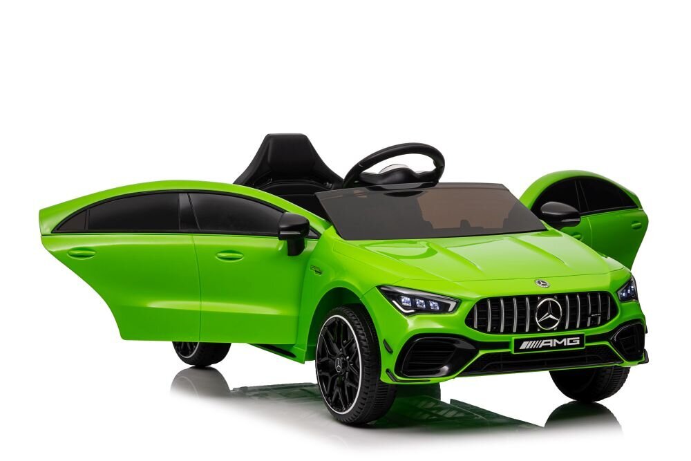 Mercedes CLA 45s AMG 4x4, yksipaikkainen sähköauto lapsille, vihreä hinta ja tiedot | Lasten sähköautot | hobbyhall.fi