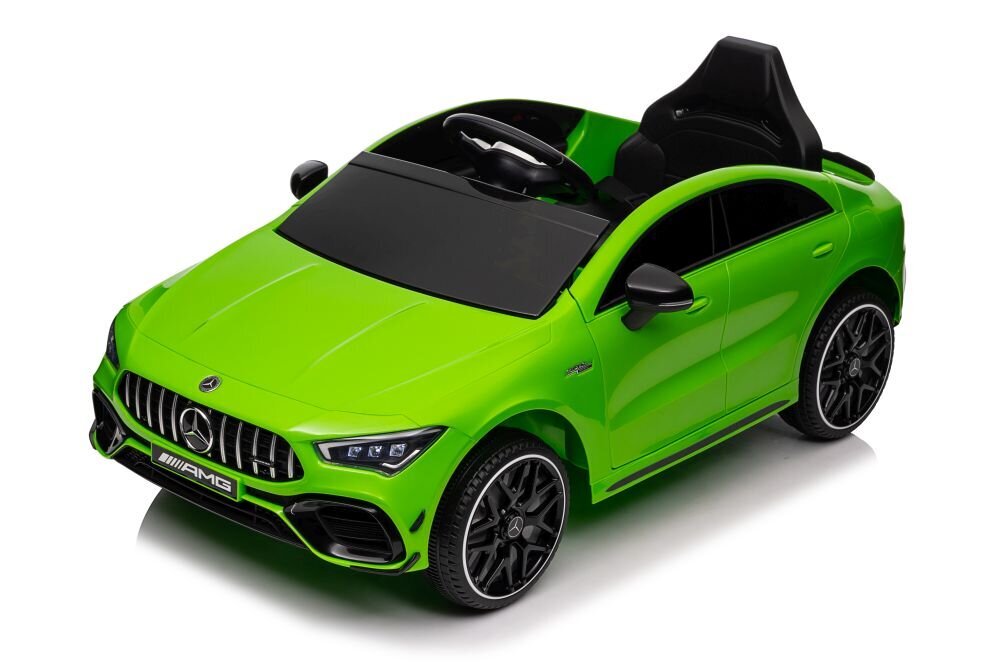 Mercedes CLA 45s AMG 4x4, yksipaikkainen sähköauto lapsille, vihreä hinta ja tiedot | Lasten sähköautot | hobbyhall.fi