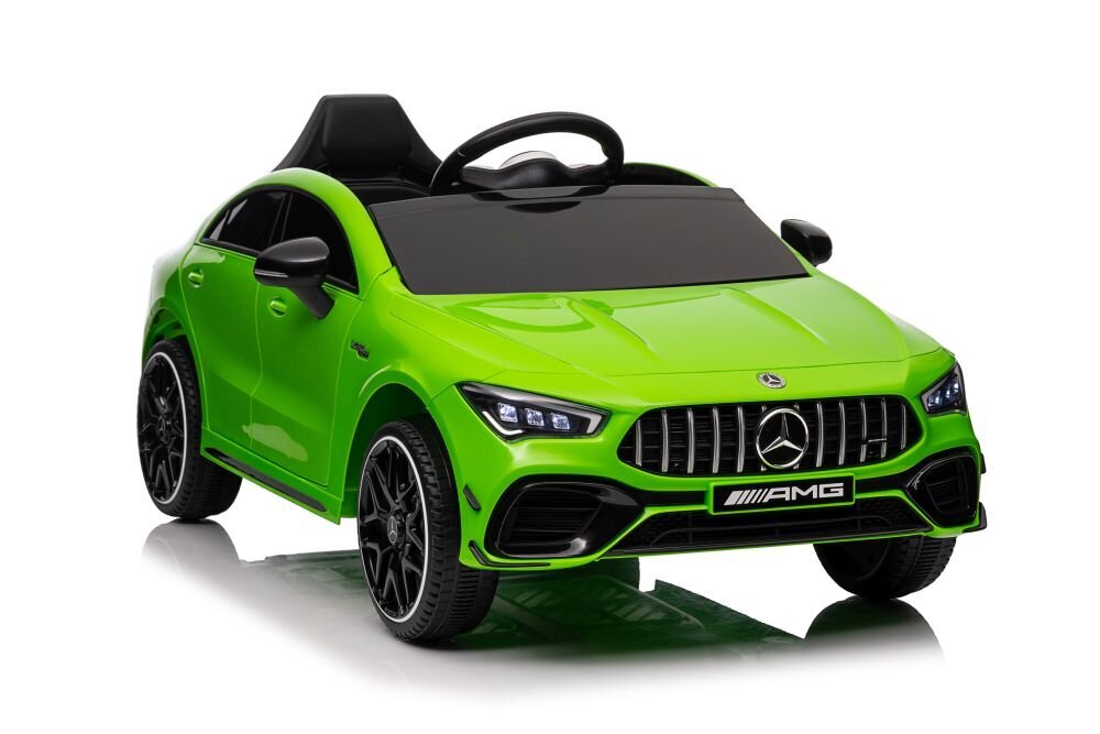 Mercedes CLA 45s AMG 4x4, yksipaikkainen sähköauto lapsille, vihreä hinta ja tiedot | Lasten sähköautot | hobbyhall.fi