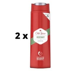 Suihkugeeli Old spice Restart, 400ml, 2 kpl. hinta ja tiedot | Suihkusaippuat ja suihkugeelit | hobbyhall.fi