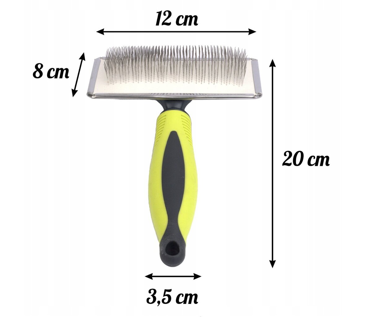 Lemmikkieläinten harja Harmony Brush, 8x20 cm, keltainen hinta ja tiedot | Eläinten hoitotuotteet | hobbyhall.fi