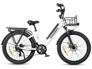 Sähköinen kaupunkipyörä Samebike RS-A01 Fat Tire, valkoinen hinta ja tiedot | Sähköpyörät | hobbyhall.fi