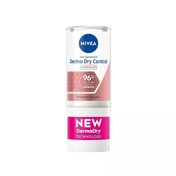 Nivea Derma Dry Control Kainaloisuuden Estävä Pallo 50 ml hinta ja tiedot | Deodorantit | hobbyhall.fi