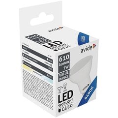 Avide LED-lamppu 7W GU10 6400K hinta ja tiedot | Lamput | hobbyhall.fi