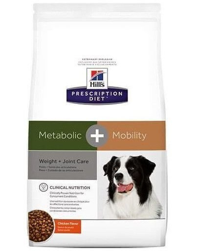 Hill's Prescription Diet Canine Metabolic + Mobility, koirille, 4 kg hinta ja tiedot | Koiran kuivaruoka | hobbyhall.fi