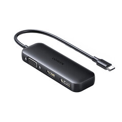 Sovitin UGREEN 60568 CM260 3in1 Type-C Sisään HDMI/DP/VGA för HUAWEI Mate40/P50 Samsung S20 hinta ja tiedot | Adapterit | hobbyhall.fi