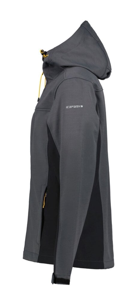 Icepeak miesten softshell-takki Bazine 57973-2*270, harmaa/musta hinta ja tiedot | Miesten ulkoilutakit | hobbyhall.fi