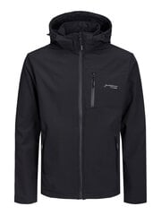 Jack & Jones miesten softshell-takki 12223149*01, musta hinta ja tiedot | Miesten ulkoilutakit | hobbyhall.fi