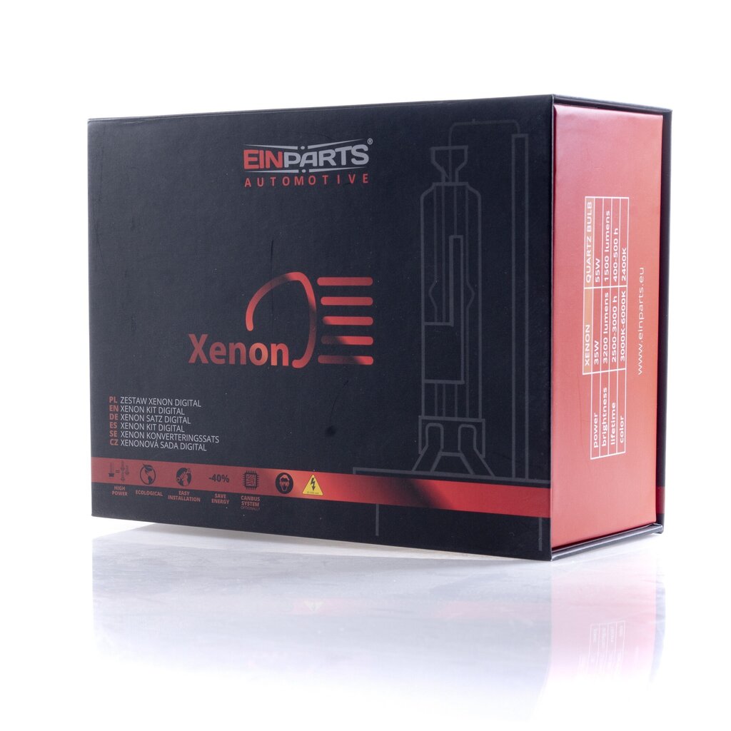 EinParts HB3 HID Xenon muutossarja 4300K LÄMPÖINEN VALKOINEN 12V Slim AC 35W 6.0A hinta ja tiedot | Sähköiset lisätarvikkeet | hobbyhall.fi