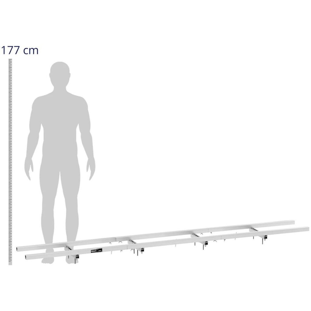 Alumiininen ohjaustanko puusahaan, HI-LJE-1031, 2,1 m. hinta ja tiedot | Sahat ja sirkkelit | hobbyhall.fi