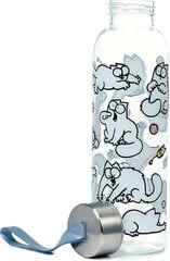 Rikkoutumaton vesipullo metallikannella - Simon's Cat 2021 500 ml hinta ja tiedot | Juomapullot | hobbyhall.fi