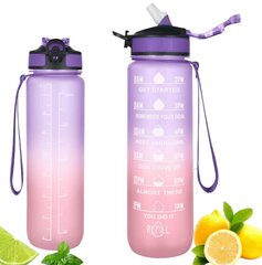 Juomapullo pillillä, 1000ml hinta ja tiedot | Juomapullot | hobbyhall.fi