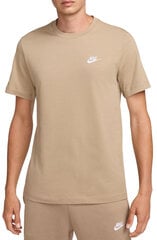 Nike T-paidat Miehille M Nsw Club Tee Light Brown AR4997 248 AR4997 248/L hinta ja tiedot | Miesten puserot ja hupparit | hobbyhall.fi