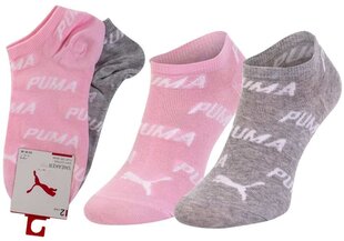 Puma naisten sukat, 2 paria Sneaker 907947*04, harmaa+pinkki hinta ja tiedot | Miesten sukat | hobbyhall.fi