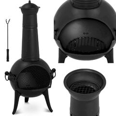 Teräksinen puutarhakamiina, Uniprodo UNI_G_CHIMNEY_041, 112 cm. hinta ja tiedot | Saumalistat | hobbyhall.fi