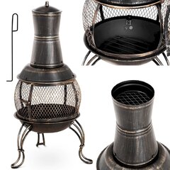 Teräksinen puutarhakamiina, Uniprodo UNI_G_CHIMNEY_061, 360 H., 90 cm. hinta ja tiedot | Saumalistat | hobbyhall.fi