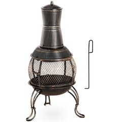 Teräksinen puutarhakamiina, Uniprodo UNI_G_CHIMNEY_061, 360 H., 90 cm. hinta ja tiedot | Saumalistat | hobbyhall.fi