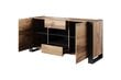 Komoda Cama Meble Wood, 164x44x80 cm, ruskea hinta ja tiedot | Lipastot | hobbyhall.fi