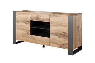 Komoda Cama Meble Wood, 164x44x80 cm, ruskea hinta ja tiedot | Lipastot | hobbyhall.fi