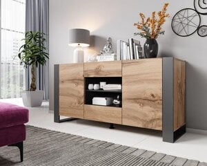 Komoda Cama Meble Wood, 164x44x80 cm, ruskea hinta ja tiedot | Lipastot | hobbyhall.fi