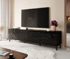 TV-taso Cama Meble Abeto, 200x42x52 cm, musta hinta ja tiedot | TV-tasot | hobbyhall.fi