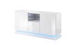 TV-taso Cama Meble QIU 2D1K, 150x41,5x75 cm, valkoinen hinta ja tiedot | Lipastot | hobbyhall.fi