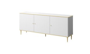 Komoda Cama Meble Glamour, 180x40x75,5 cm, valkoinen/kultainen hinta ja tiedot | Lipastot | hobbyhall.fi