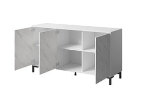 Komoda Cama Meble Marmo 3D, 150x45x80,5 cm, valkoinen hinta ja tiedot | Lipastot | hobbyhall.fi