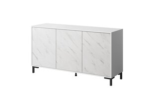 Komoda Cama Meble Marmo 3D, 150x45x80,5 cm, valkoinen hinta ja tiedot | Lipastot | hobbyhall.fi