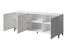 Komoda Cama Meble Marmo 3D, 200x45x80,5 cm, valkoinen hinta ja tiedot | Lipastot | hobbyhall.fi