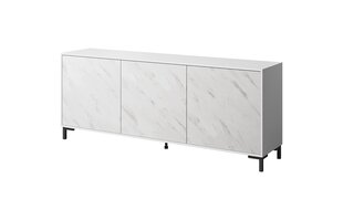 Komoda Cama Meble Marmo 3D, 200x45x80,5 cm, valkoinen hinta ja tiedot | Lipastot | hobbyhall.fi