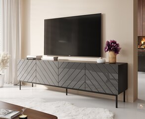 TV-taso Cama Meble Abeto, 200x42x60 cm, harmaa hinta ja tiedot | TV-tasot | hobbyhall.fi