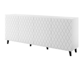 Lipasto Cama Meble Asti, 200x42x82 cm, valkoinen hinta ja tiedot | Lipastot | hobbyhall.fi