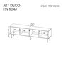 TV-taso Cama Meble Art Deco RTV, 190,5x40x58 cm, ruskea hinta ja tiedot | TV-tasot | hobbyhall.fi