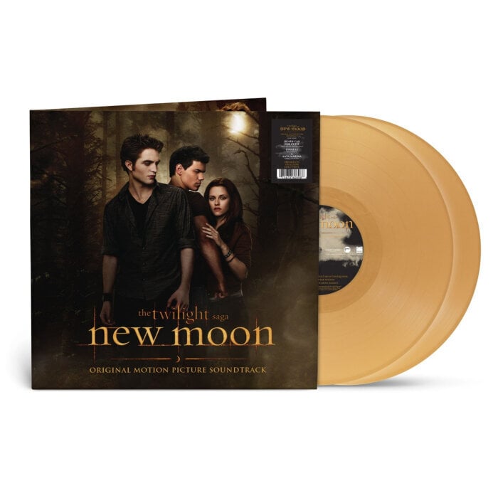 2LP THE TWILIGHT SAGA: NEW MOON (Gold Vinyl, Limited Edition, Original Motion Picture Soundtrack) Vinüülplaats hinta ja tiedot | Vinyylilevyt, CD-levyt, DVD-levyt | hobbyhall.fi