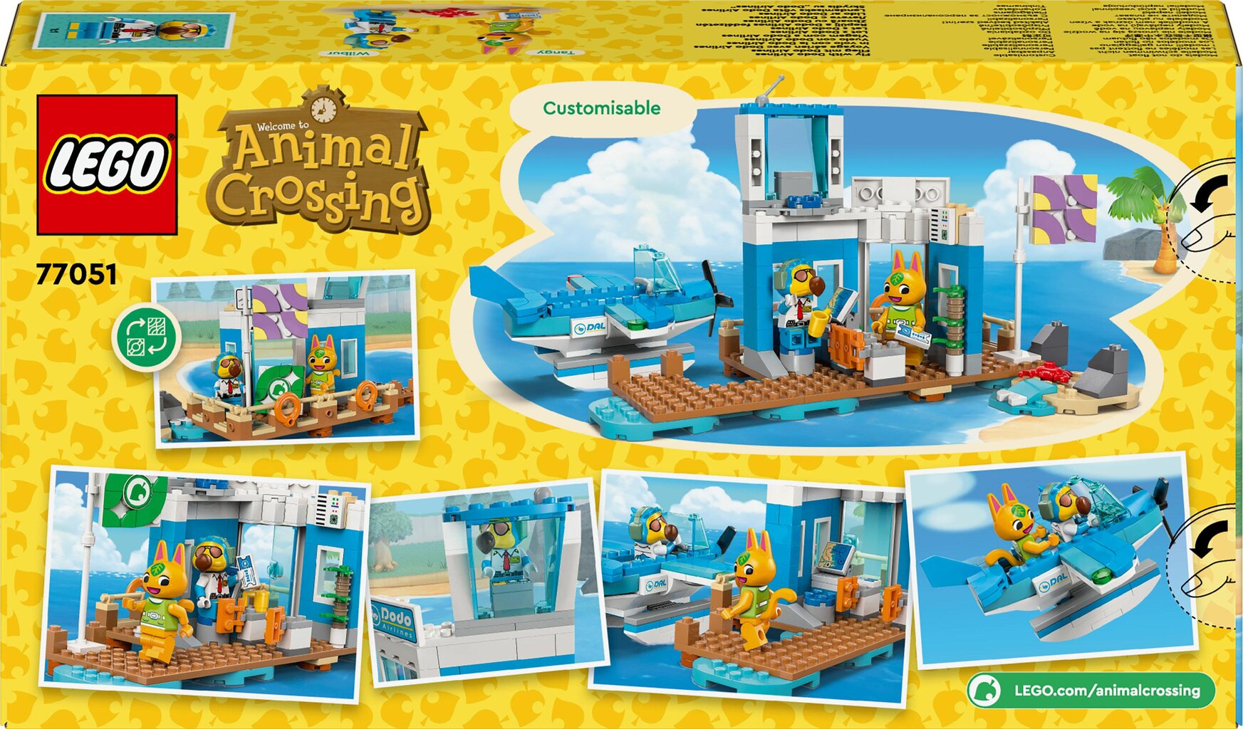 77051 LEGO® Animal Crossing Fly Dodo Airline, 292 osaa hinta ja tiedot | LEGOT ja rakennuslelut | hobbyhall.fi