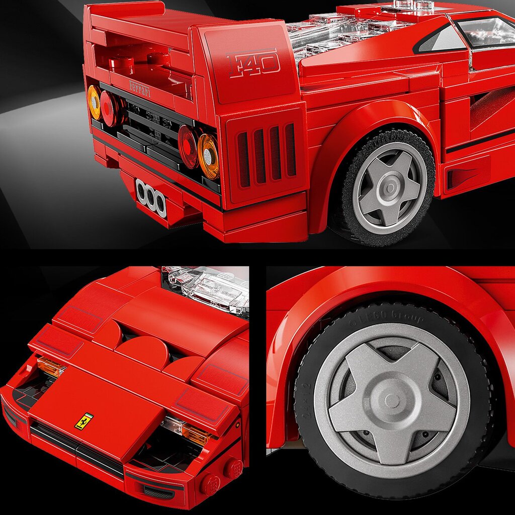 76934 LEGO® Speed ​​​​Champions Ferrari F40 Supercar, 318 osaa hinta ja tiedot | LEGOT ja rakennuslelut | hobbyhall.fi